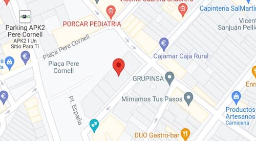mapa Registro Civil y Juzgado de Paz de Almanzora
