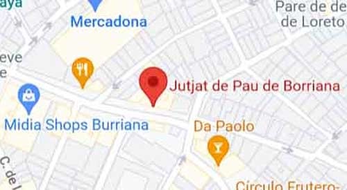plano Registro Civil Borriana Castellon